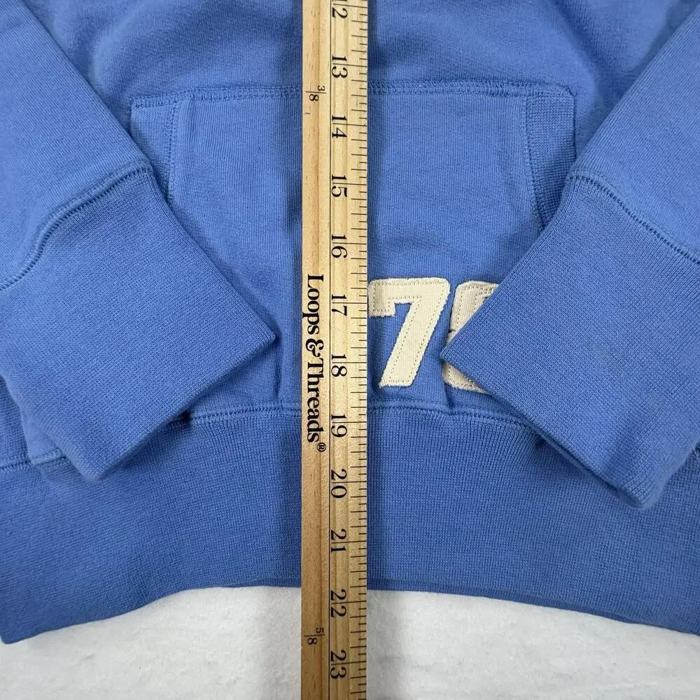 BB Vintage Hoodie Kids 2T Blue Milano Soccer Ball Graphic '78 Fleece Pullover